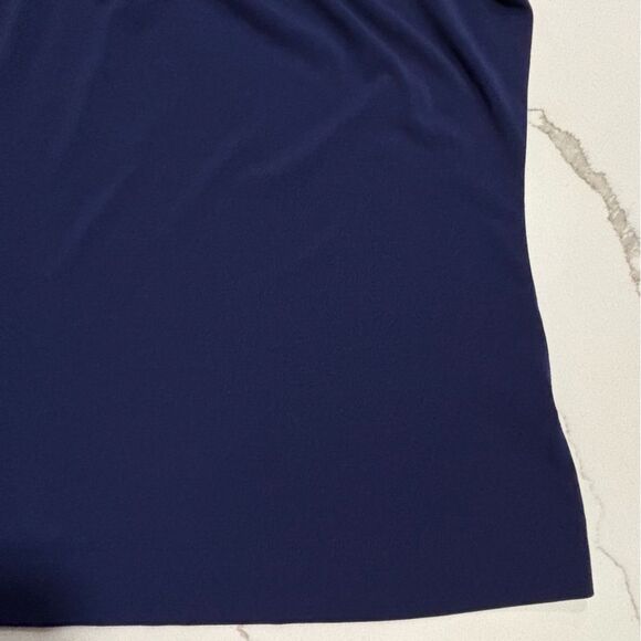 The Limited | Navy Blue Women’s Stretch Polyester Pleated Sleeveless Blouse XS - Picture 6 of 13